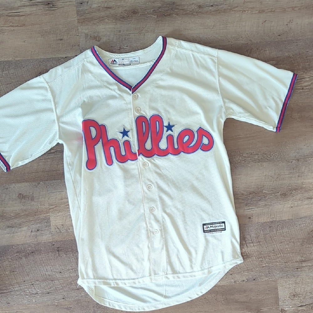 Majestic Mens HARPER Phillies Off-White Jersey